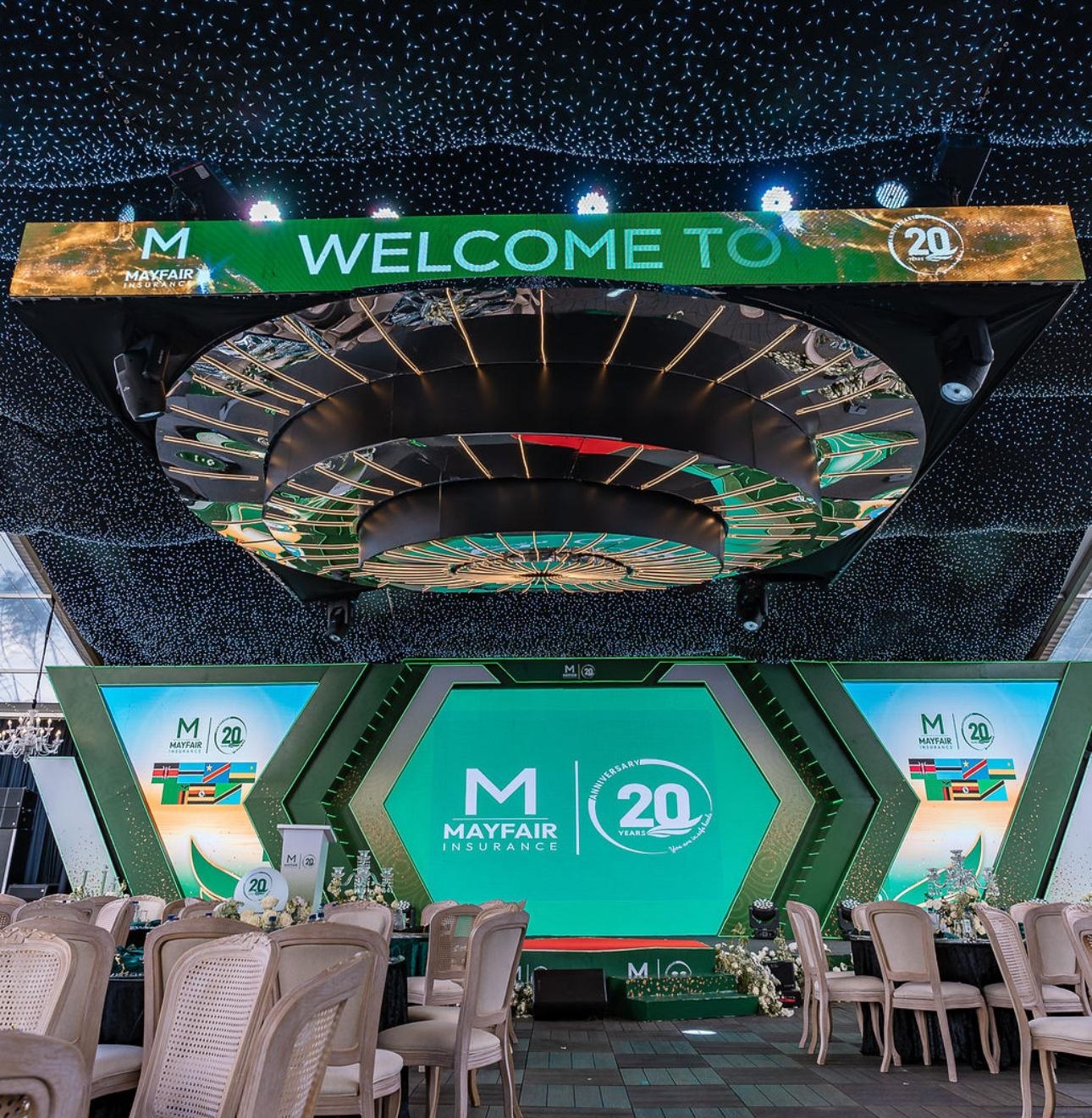 Professional Corporate Event with Branded Tent